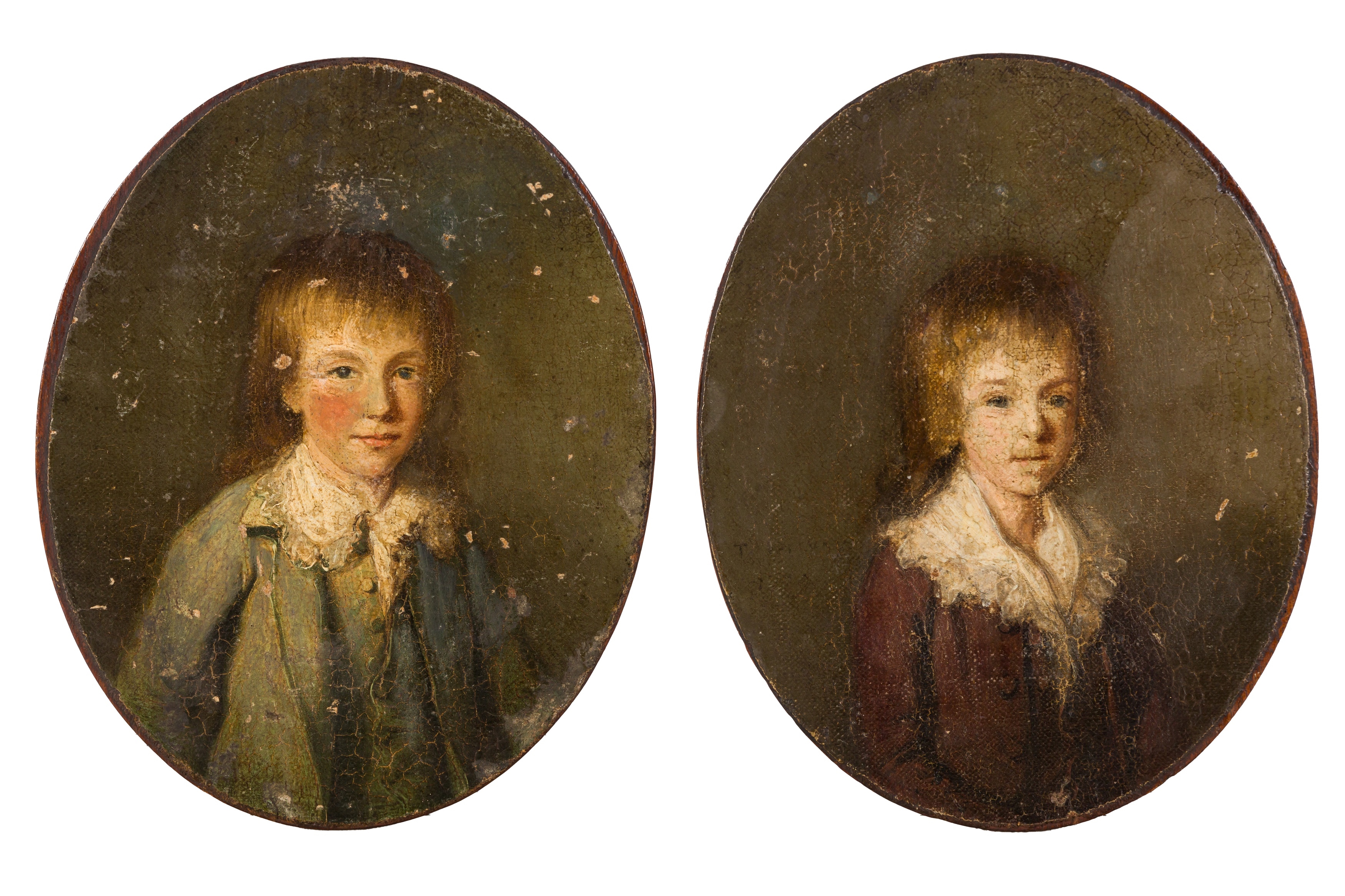 Pair of child portraits - British School, 18th Century