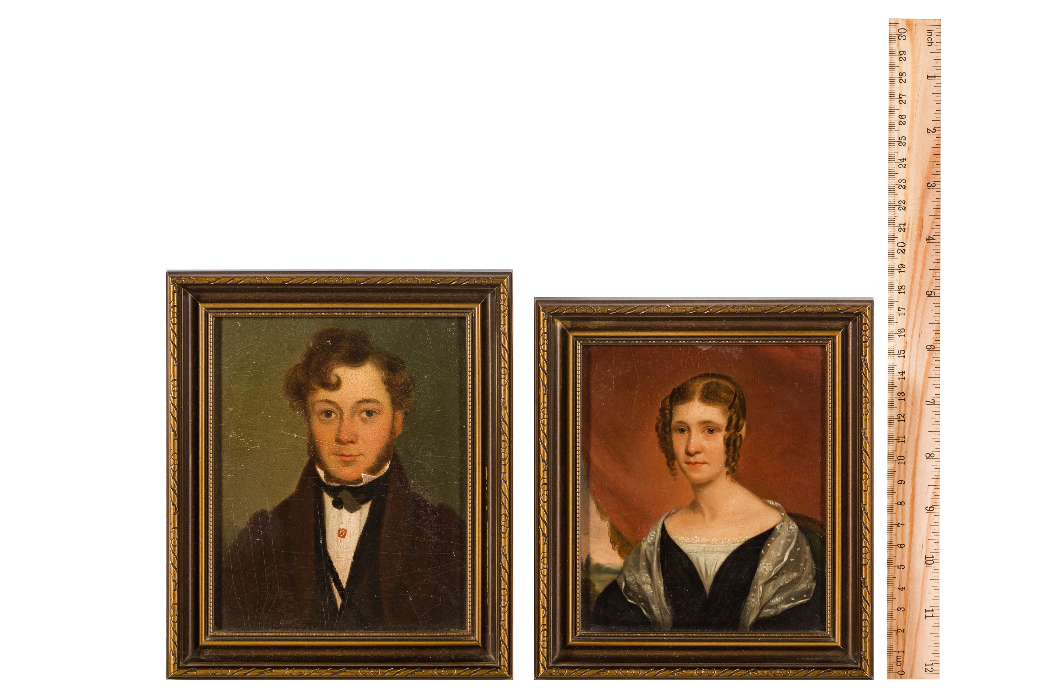 Artwork by Bennett Hubbard, Portrait of a lady, Made of oil on board