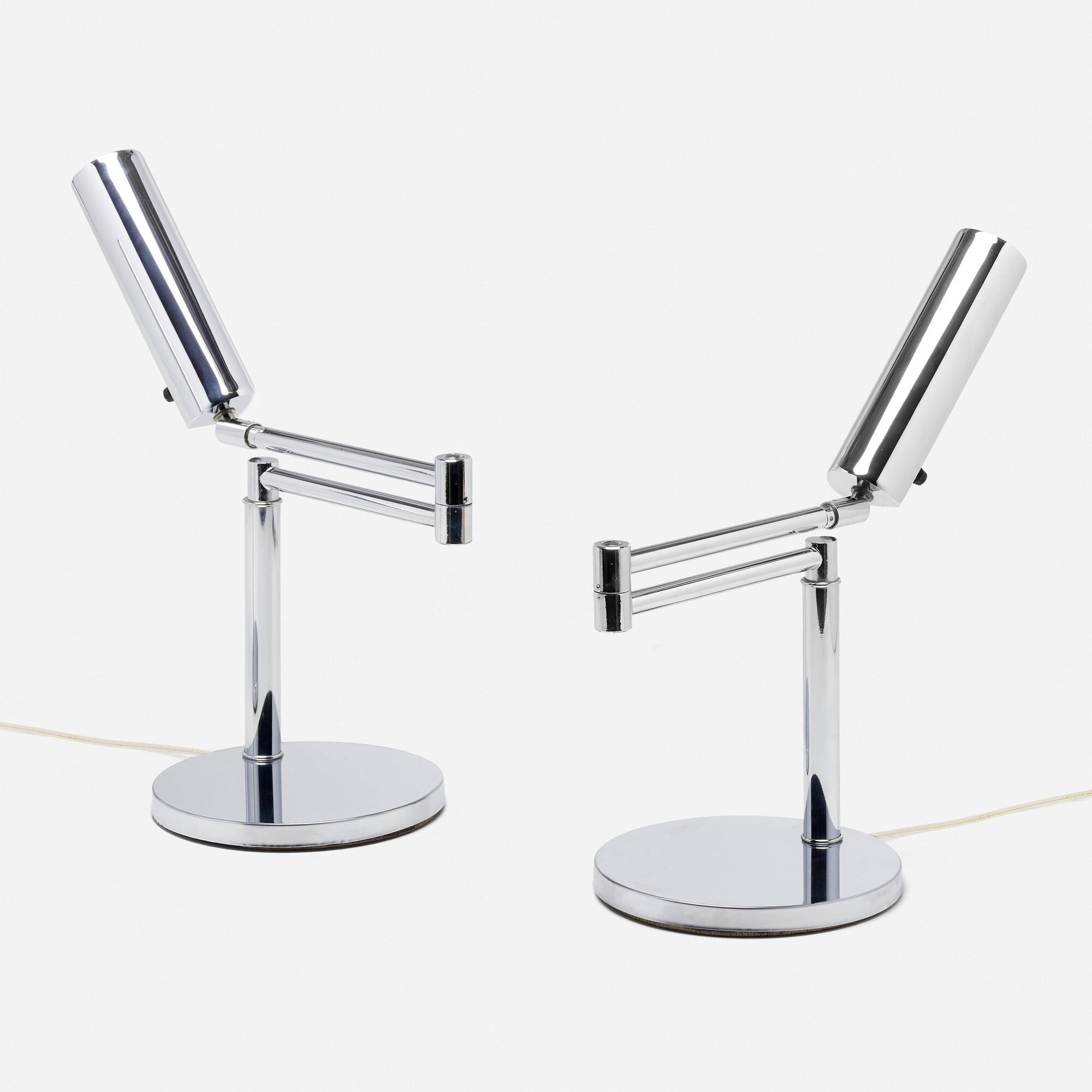 Koch & Lowy | Articulated table lamps, pair | MutualArt