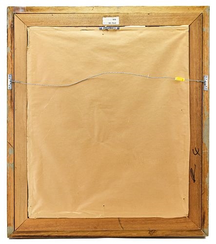 Artwork by Laurice Lang, Original mixed media surrealist portrait on board, Made of board