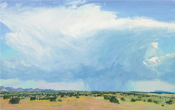 Rain in Galisteo Basin by Louisa McElwain, 1995