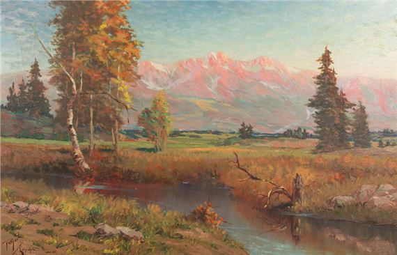 Mountain Scene by Raphael Lillywhite, 1931