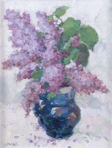 Vase with Lilac by Ion Murariu