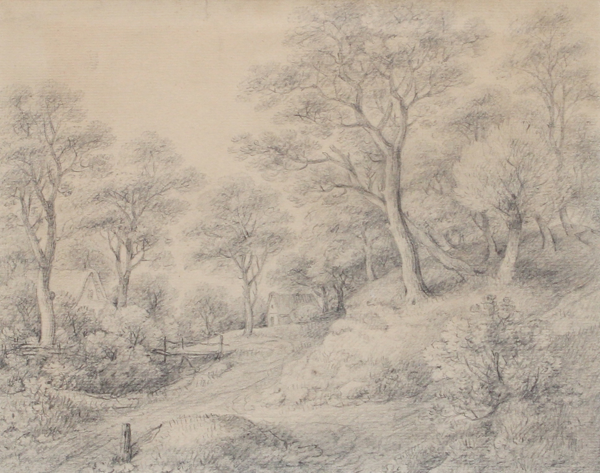 George Frost | Study of trees on rising ground | MutualArt