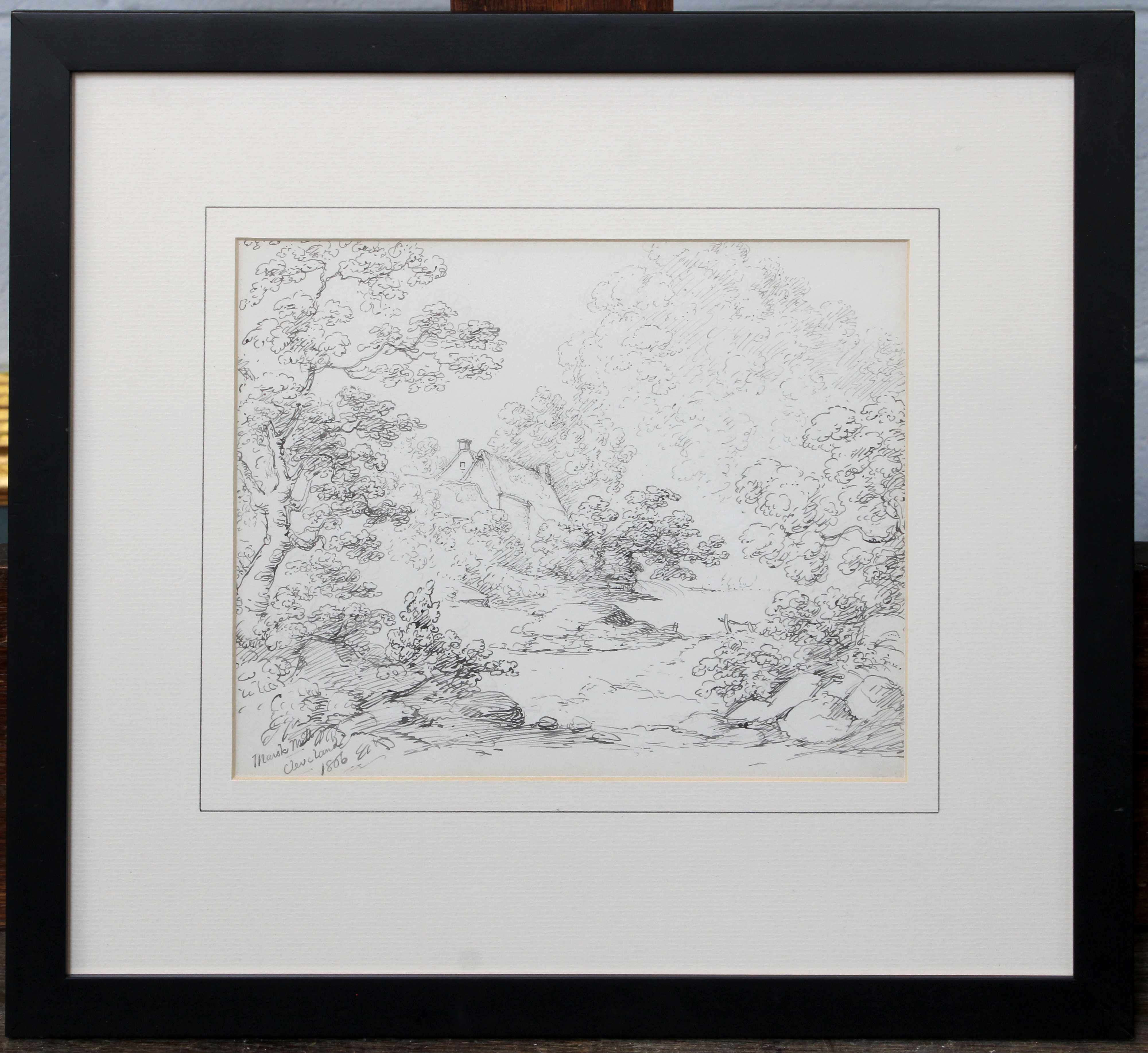 Artwork by John Bird, Marsk Mill Cleveland, Made of pen and ink