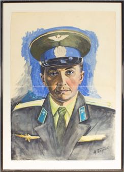 Porträt des Kosmonauten Georgy Beregovoy - Boschi, Michail Michailowitsch.