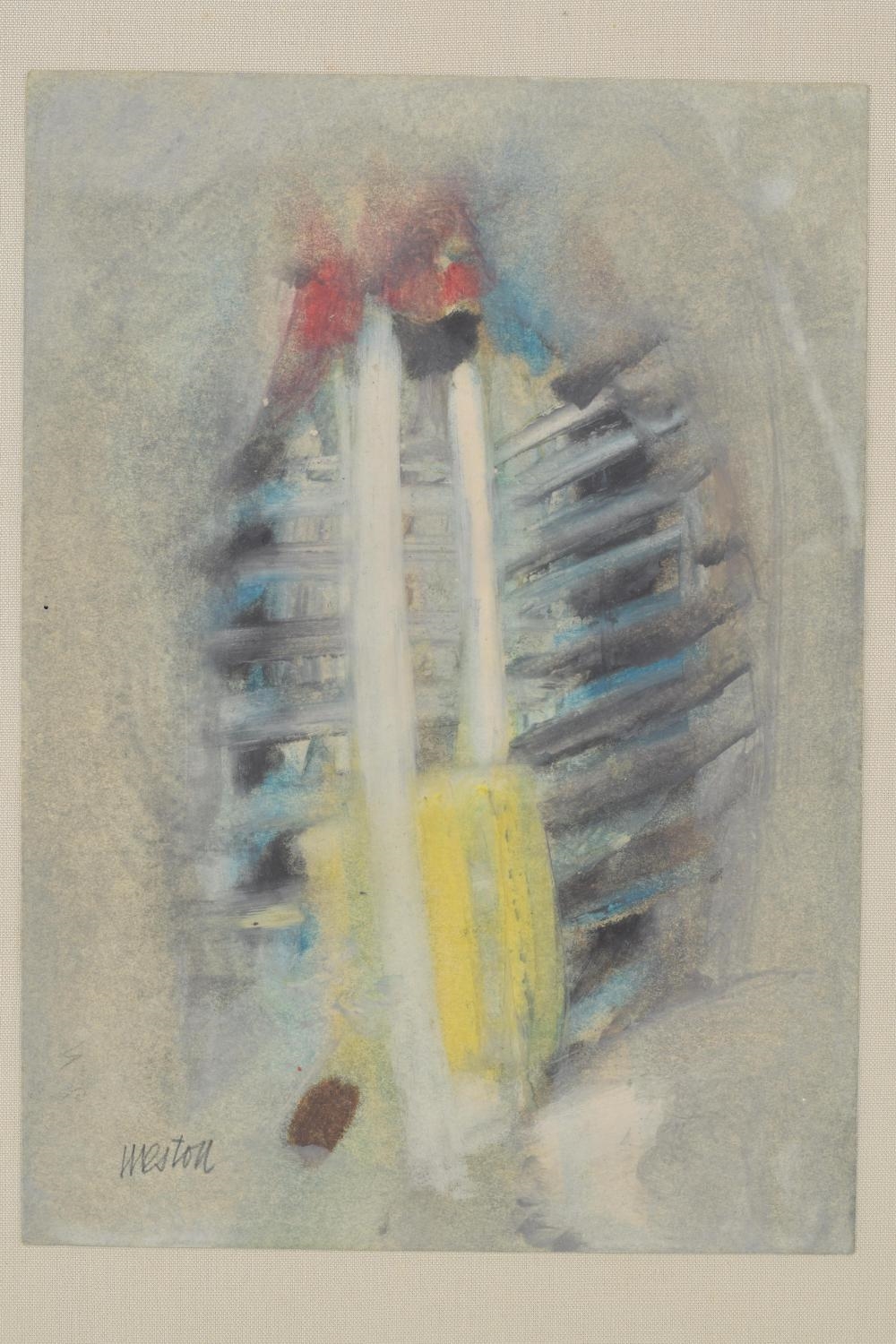 Edward Weston | Edward Weston. Original small mixed media abstract ...