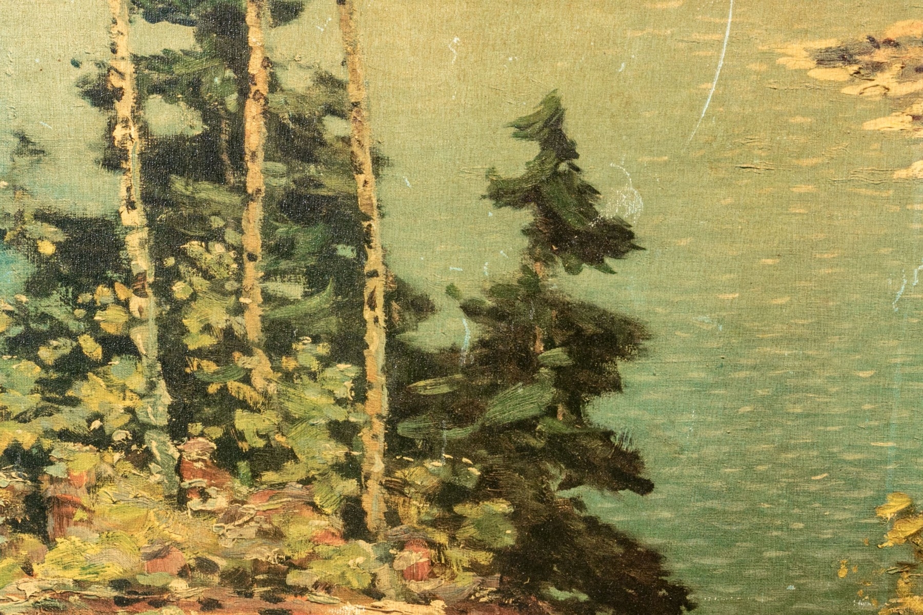Artwork by Carl Wendell Rawson, Lake Superior, Made of print on board