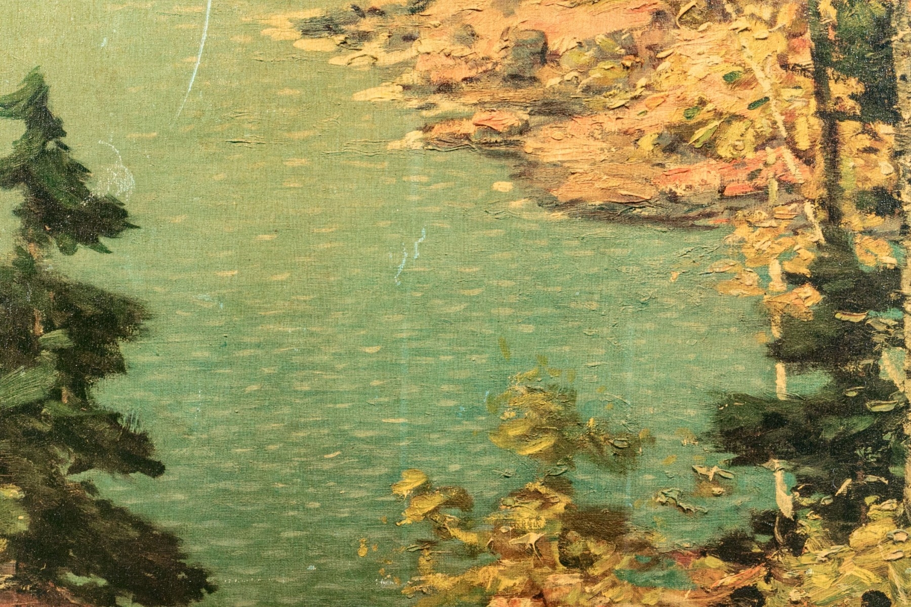 Artwork by Carl Wendell Rawson, Lake Superior, Made of print on board