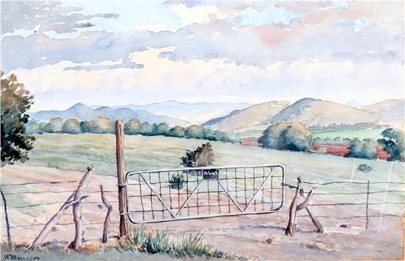GATE TO THE FARM by Fred Bauer