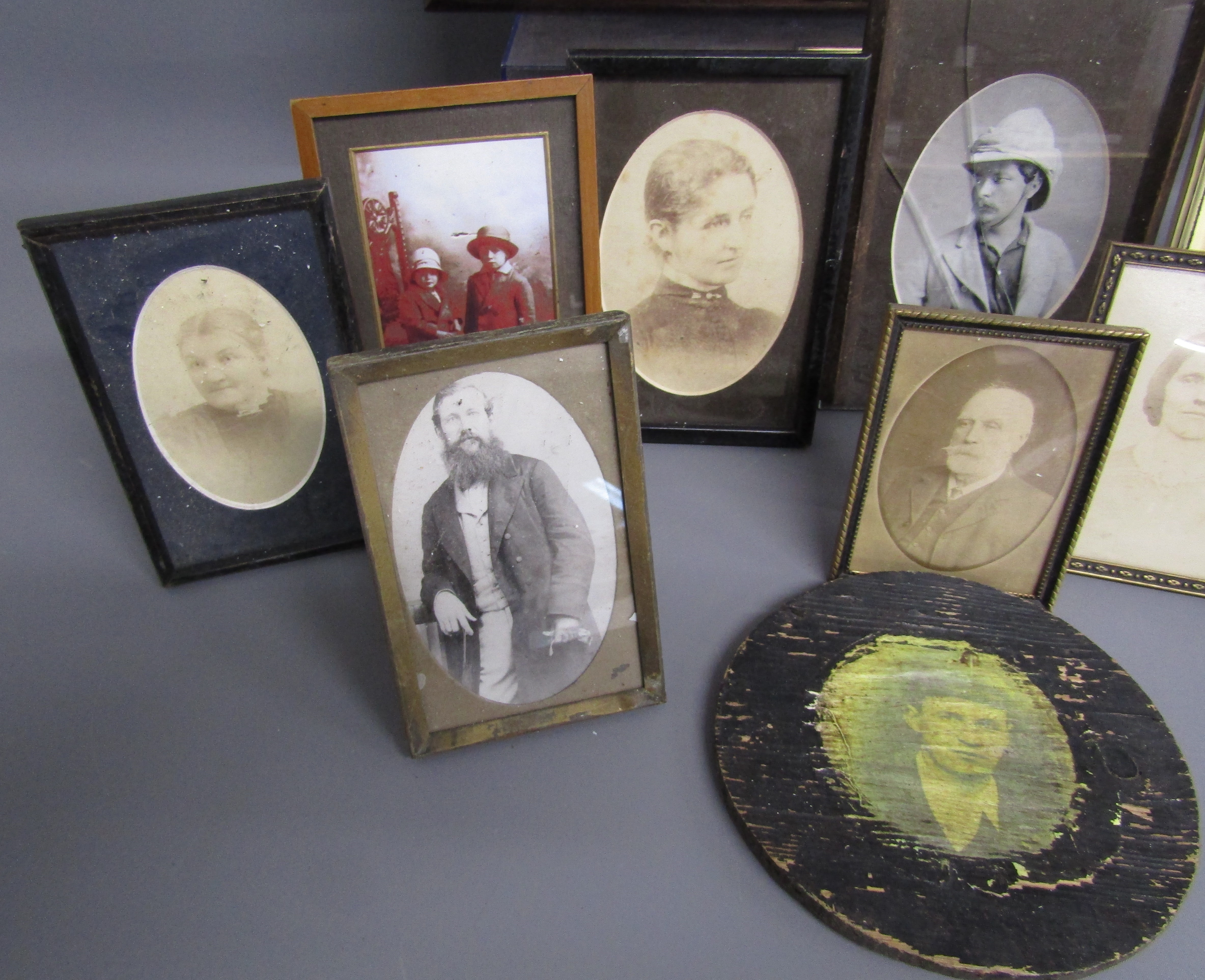 Artwork by Robert Smith, Lafayette photograph with plaque 'Presented to Ex-Provost Robert Smith J.P for his faithful services, Made of photograph with plaque