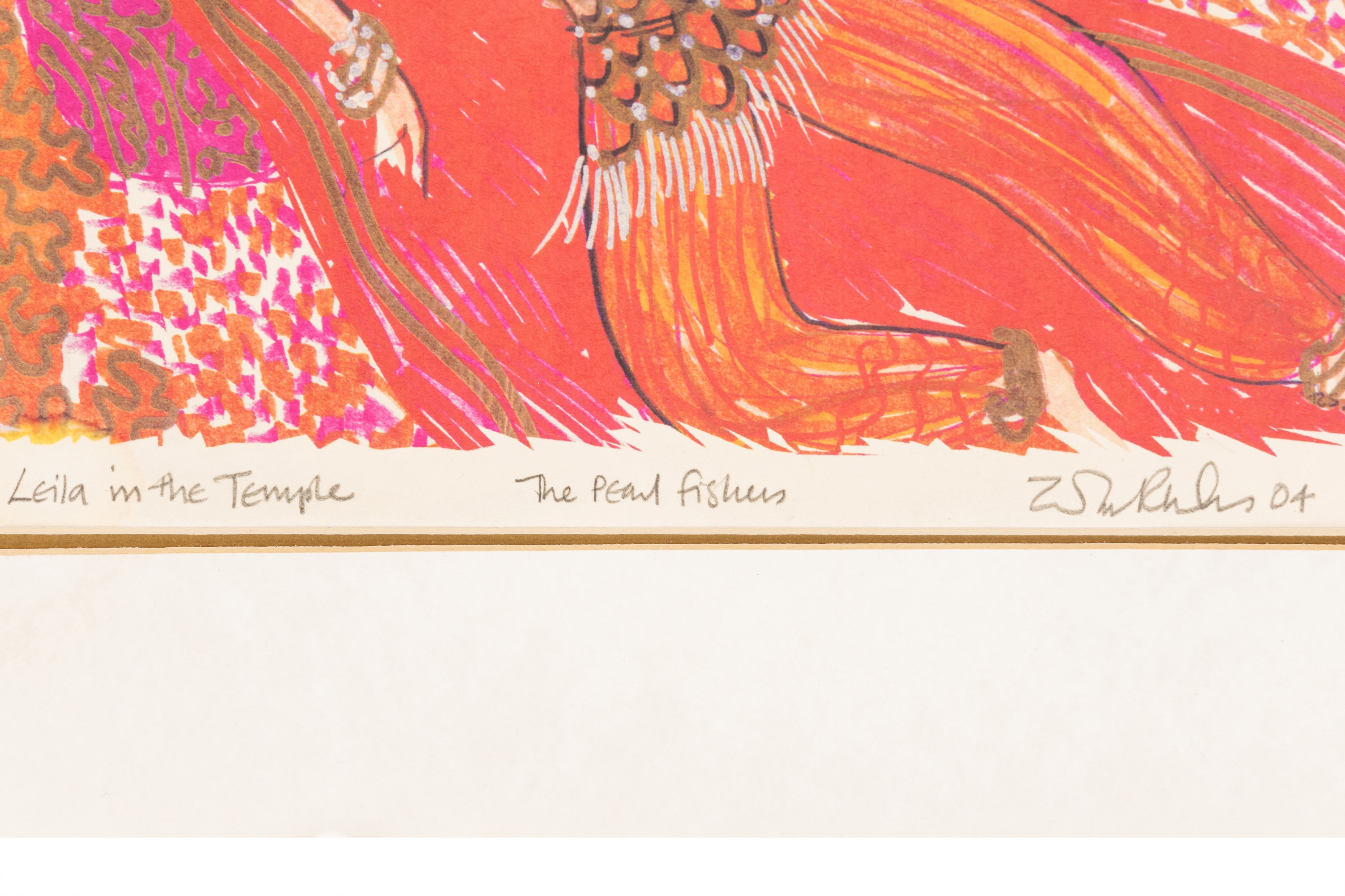 Zandra Rhodes | ‘Leila in the Temple’ - The Pearl Fishes | MutualArt