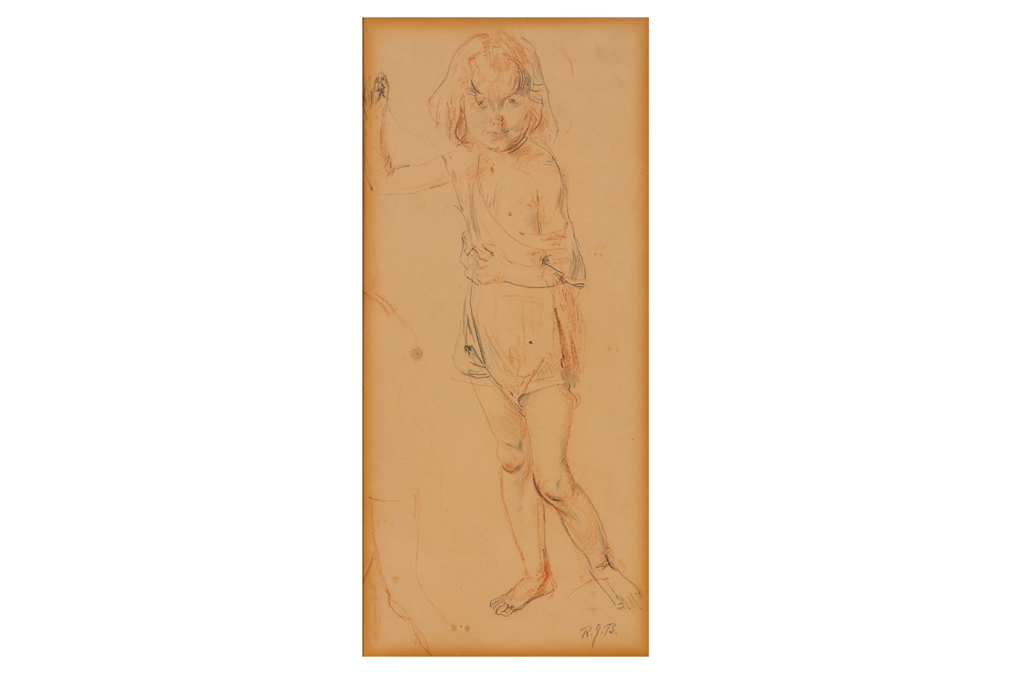 Rodney Joseph Burn | Study of a boy standing | MutualArt