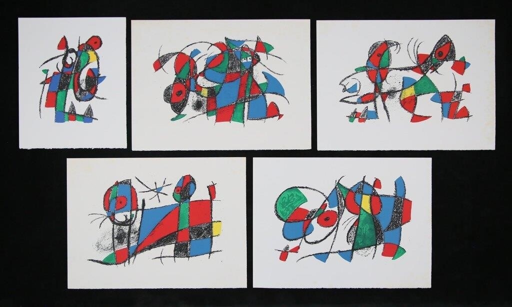 After Joan Miro 5 Lithographs Volume II - Joan Miró