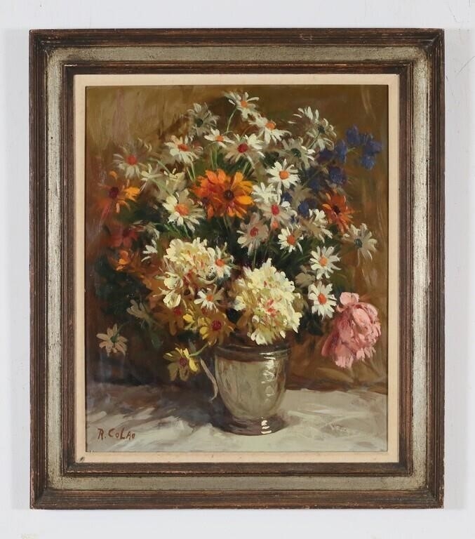 Rudolph Colao | Rudy Colao Oil on Masonite Still Life | MutualArt