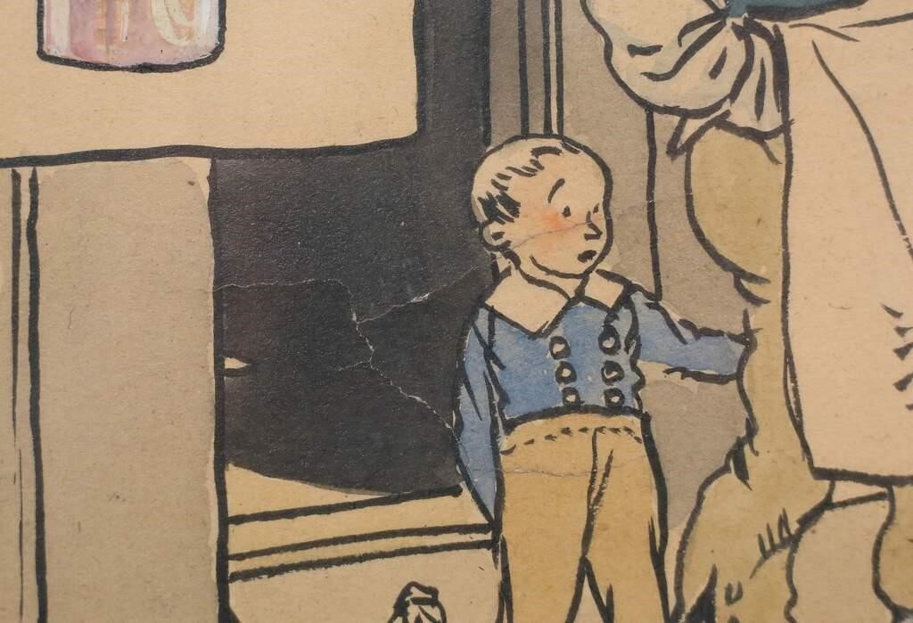 Artwork by Daniel Sayre Groesbeck, Dan Sayre Groesbeck 2 Illustrations, Made of paint