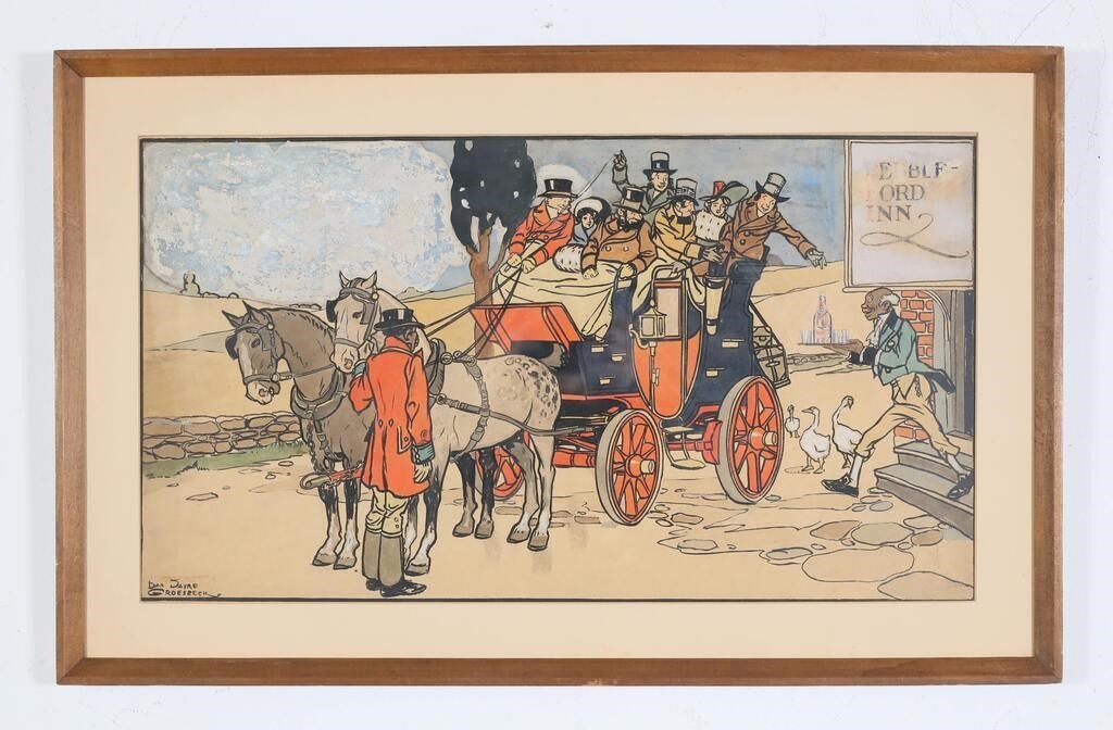 Artwork by Daniel Sayre Groesbeck, Dan Sayre Groesbeck 2 Illustrations, Made of paint