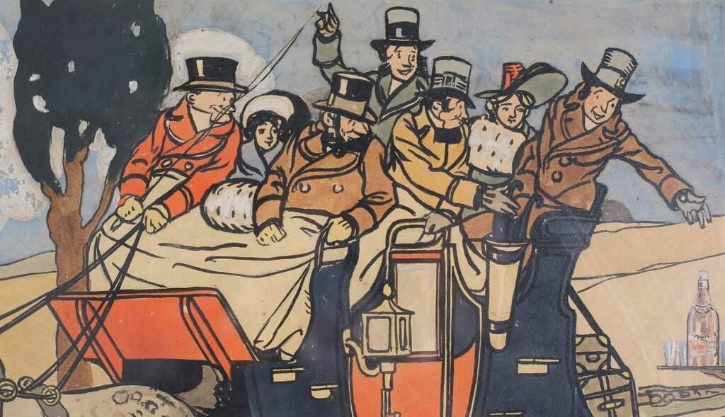 Artwork by Daniel Sayre Groesbeck, Dan Sayre Groesbeck 2 Illustrations, Made of paint