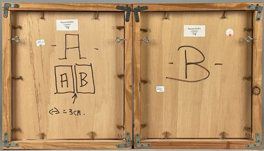 Artwork by Pascal Kern, Sculpture, Made of Cibachrome, wood