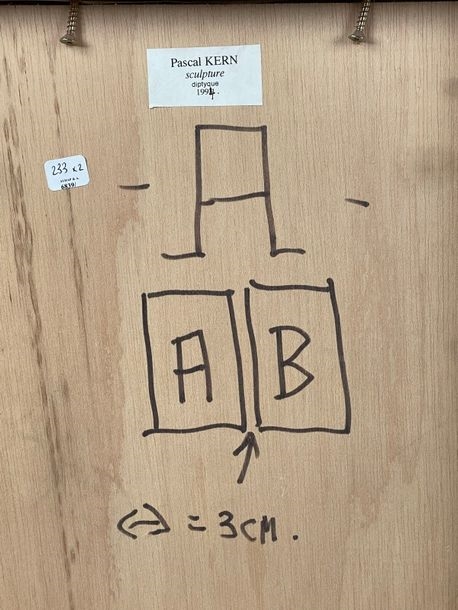 Artwork by Pascal Kern, Sculpture, Made of Cibachrome, wood