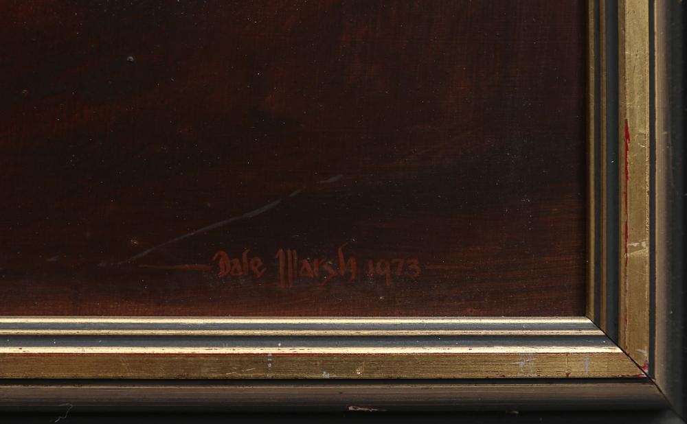 Artwork by Dale Marsh, The Stockman, Made of Oil on board