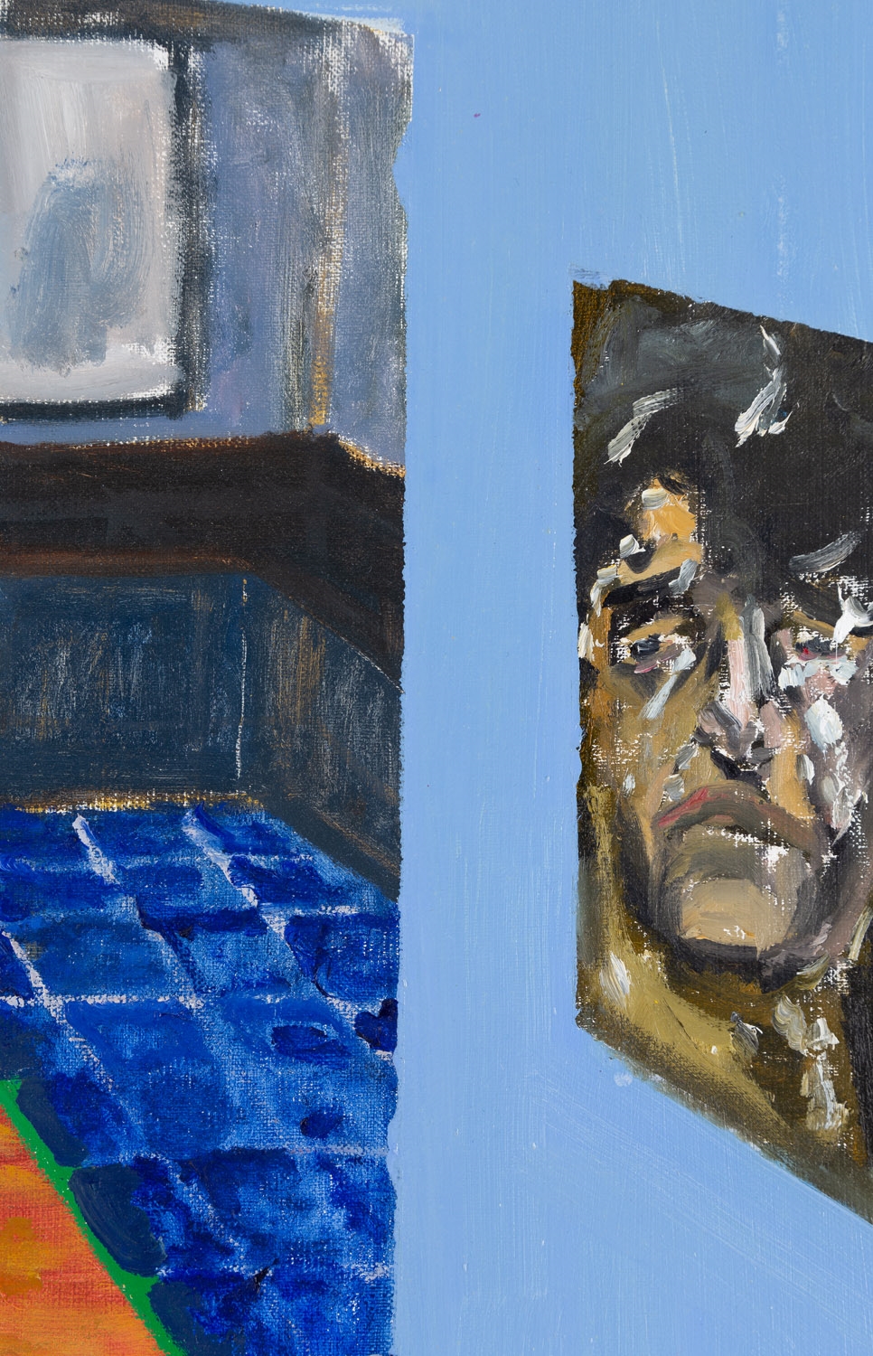 Artwork by Tomasz Paszkowicz, Self-portrait in the identity of ancestors, Made of oil/canvas