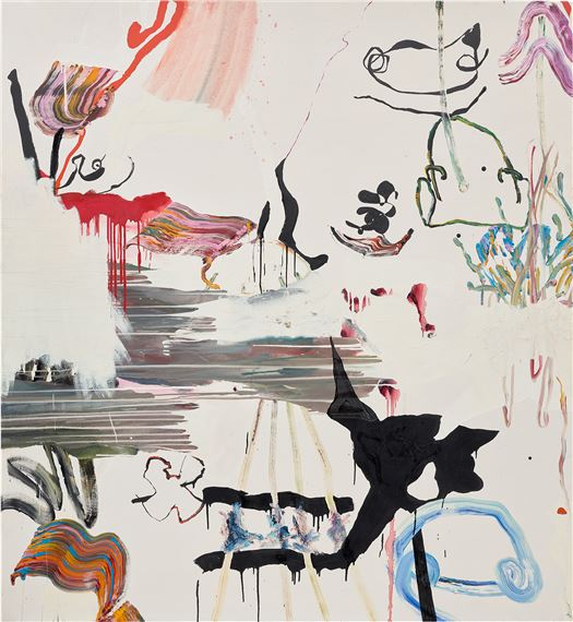 Untitled (White by Fiona Rae, Painted in 1990