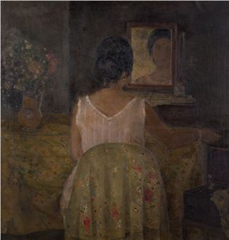 "Figura con mantón verde", c. 1961 - Carmen Laffón