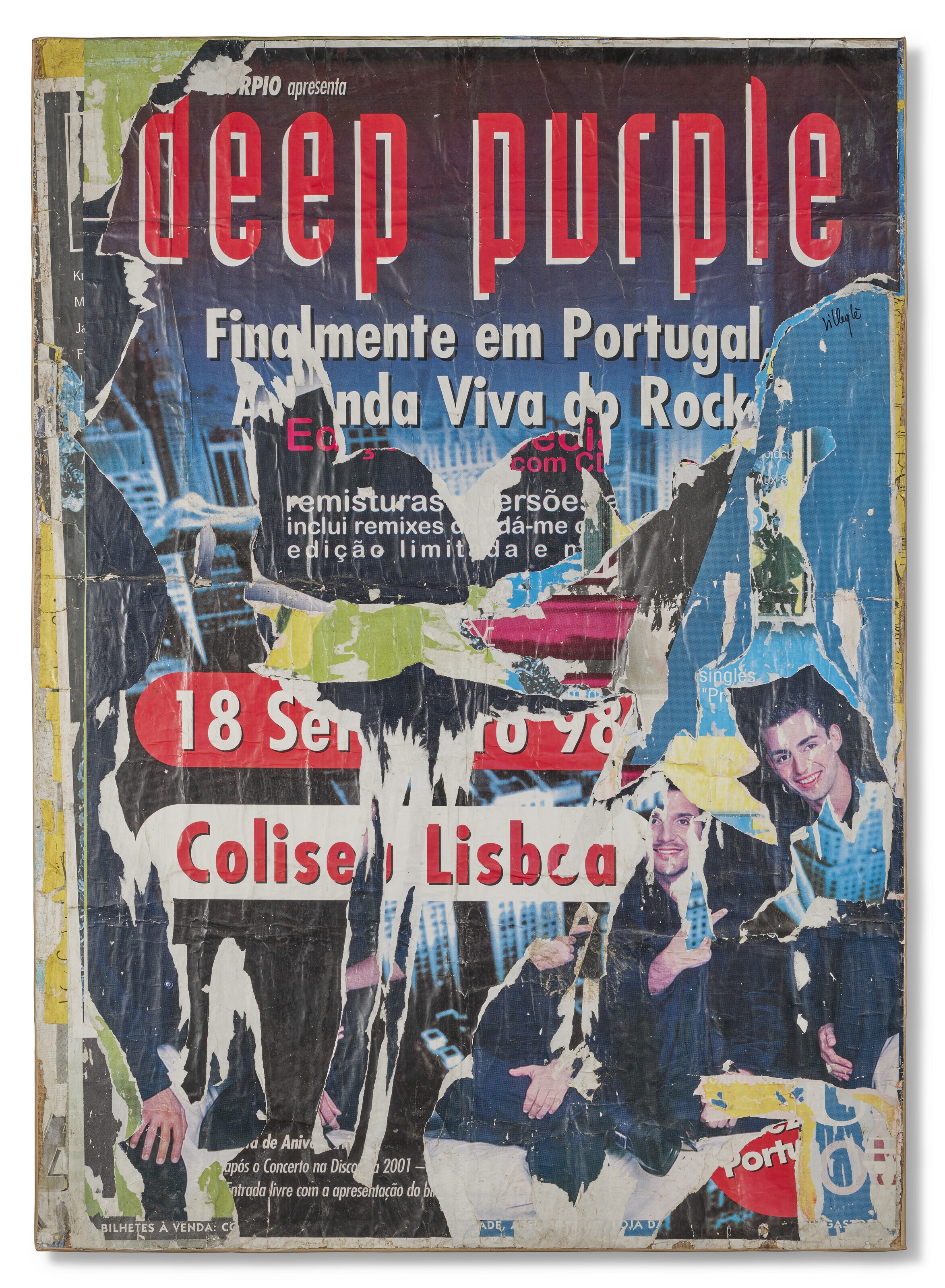 Deep Purple - Avenida Libertade, Lisbonne - Jacques Villeglé