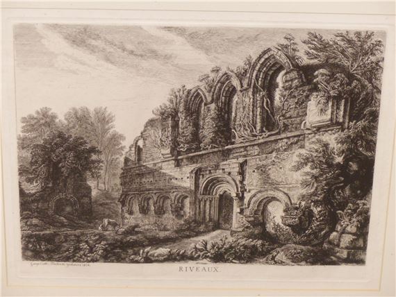 George Cuitt | FOUR ENGRAVINGS OF ARCHITECTURAL VIEWS AND AN ENGRAVING ...