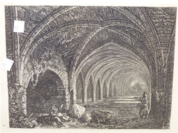 George Cuitt | FOUR ENGRAVINGS OF ARCHITECTURAL VIEWS AND AN ENGRAVING ...