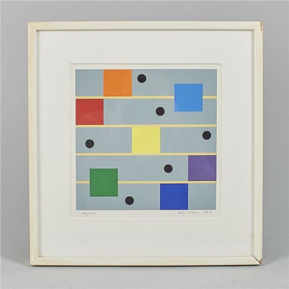 numbered 26/300 by Karl Gustaf Nilson, dated -87