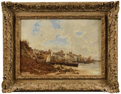 View of the port by Gustave Garaud