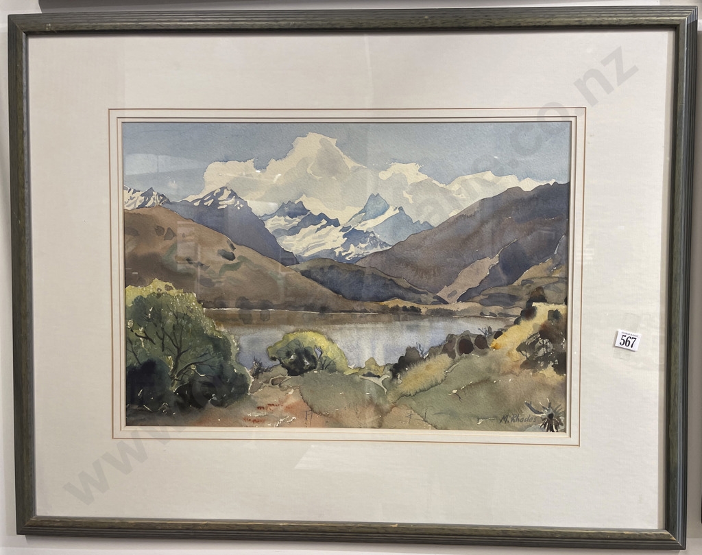 Margaret Rhodes | Margaret Rhodes - Mt Aspiring from Glendhu Bay ...