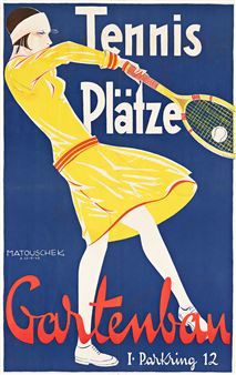 TENNIS PLÄTZE / GARTENBAU. Circa 1927 - Rudolf Matouschek