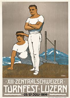 XIII ZENTRALSCHWEIZER TURNFEST - LUZERN. 1914 - Karl Felix Marx