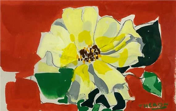 Rose de Mai Mixed media on by Pierre Theron, 1978