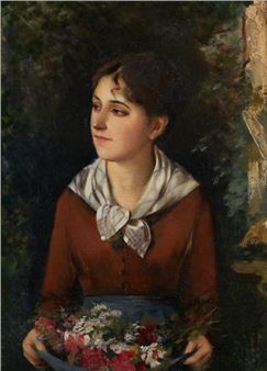 Portrait of a young girl  H - Amélie Lacazette