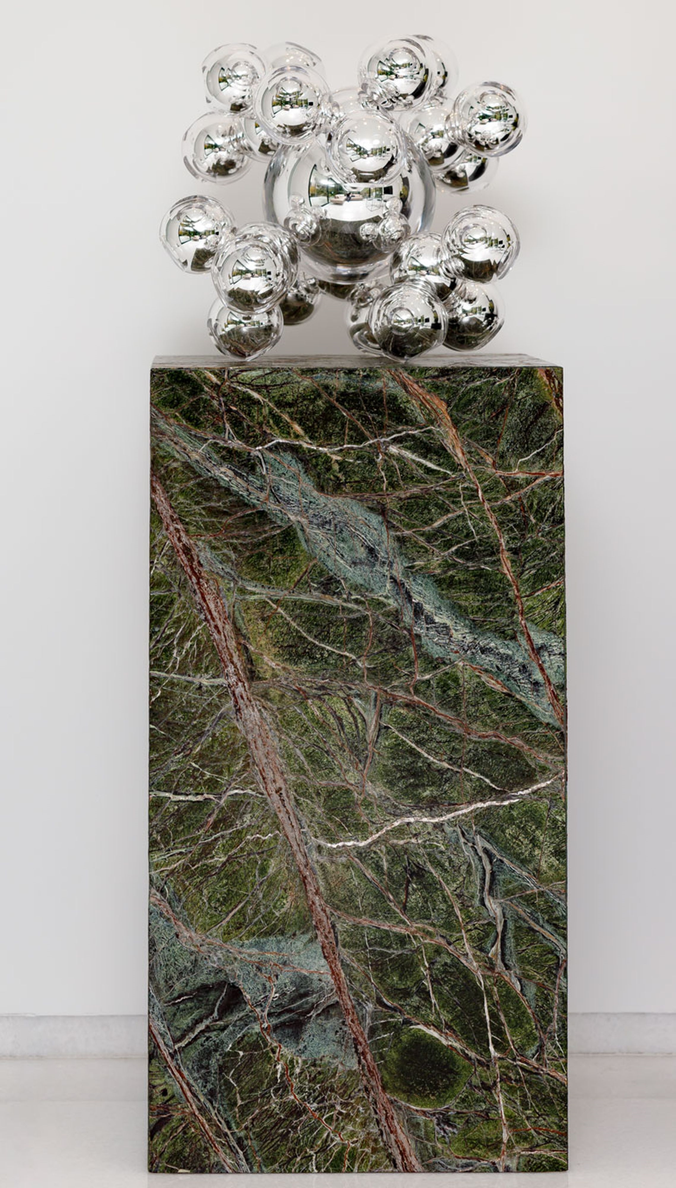 Artwork by Rudolf Burda, Star of Jungle, Made of silvered crystal glass