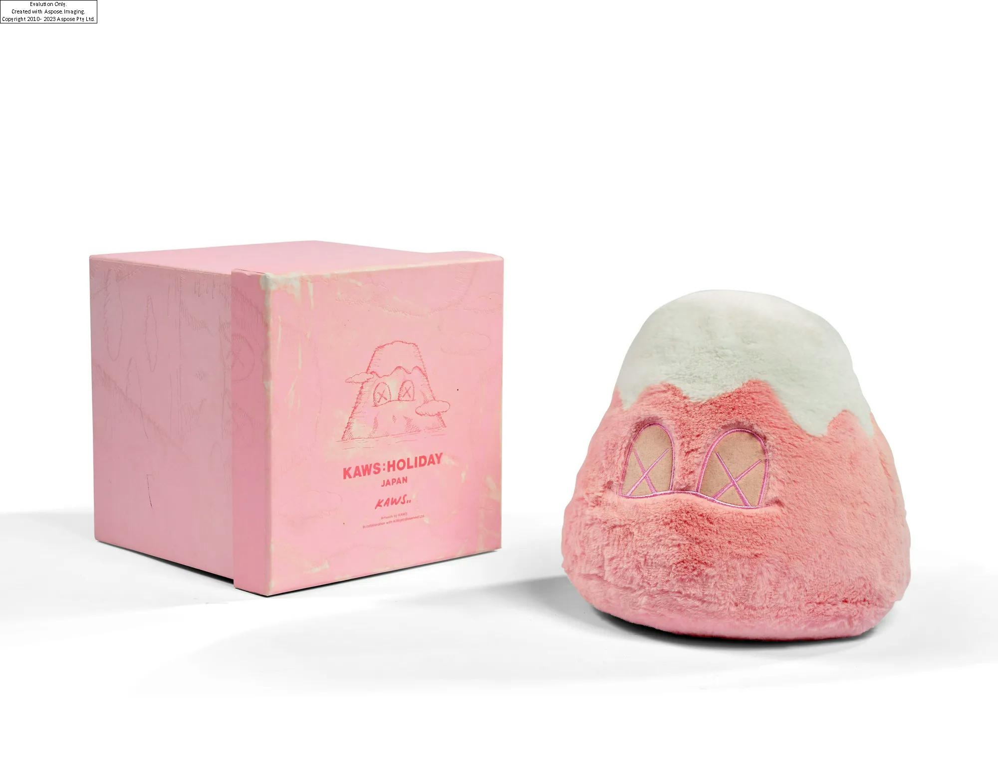 KAWS | Holiday Japan Mount Fuji Plush pink - 2019 | MutualArt