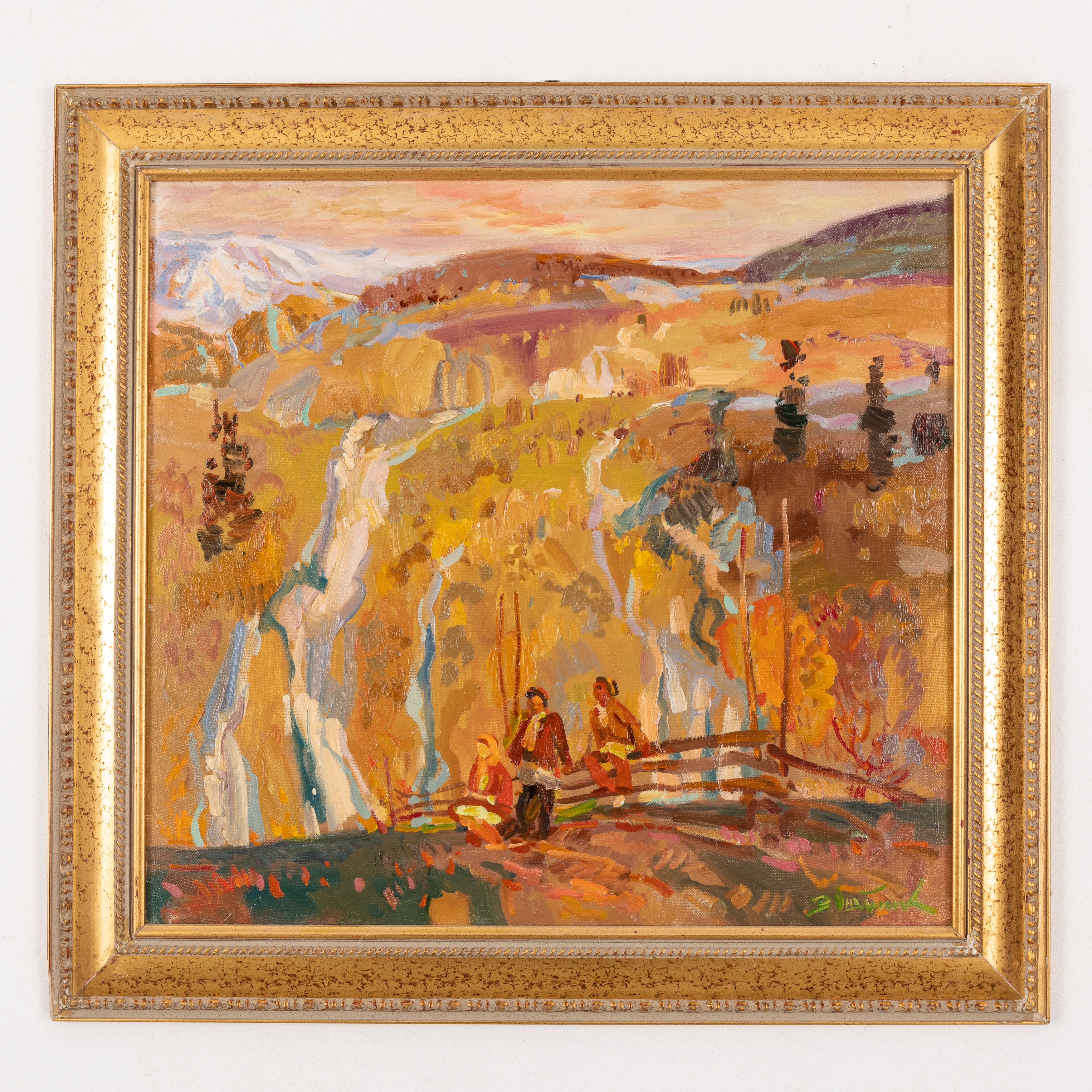 Artwork by Vadim Ivanovich Odajnik, L'inizio della primavera, Made of oil on canvas