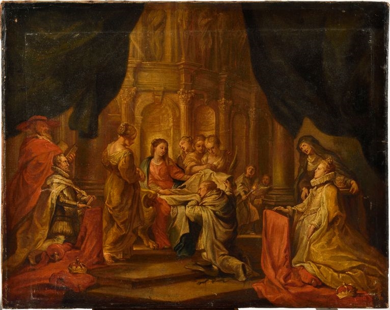 "The Miracle of Saint Ildefonso". - Peter Paul Rubens