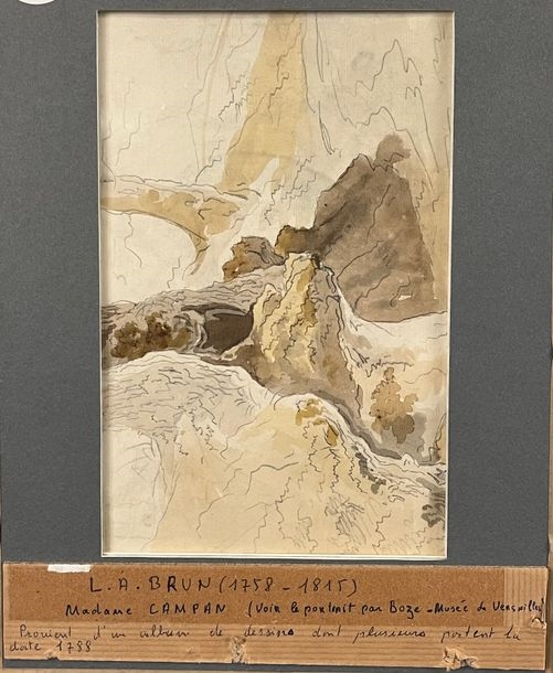 Artwork by Brun de Versoix, Presumed, Made of Pencil, red chalk and white chalk drawing on paper