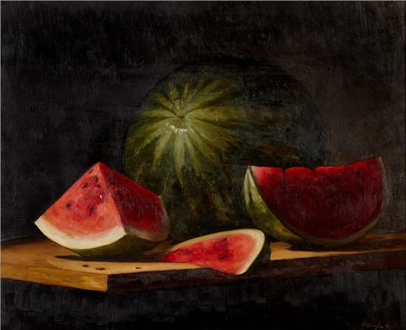 Watermelon Still Life by Sarah Lamb, 2005