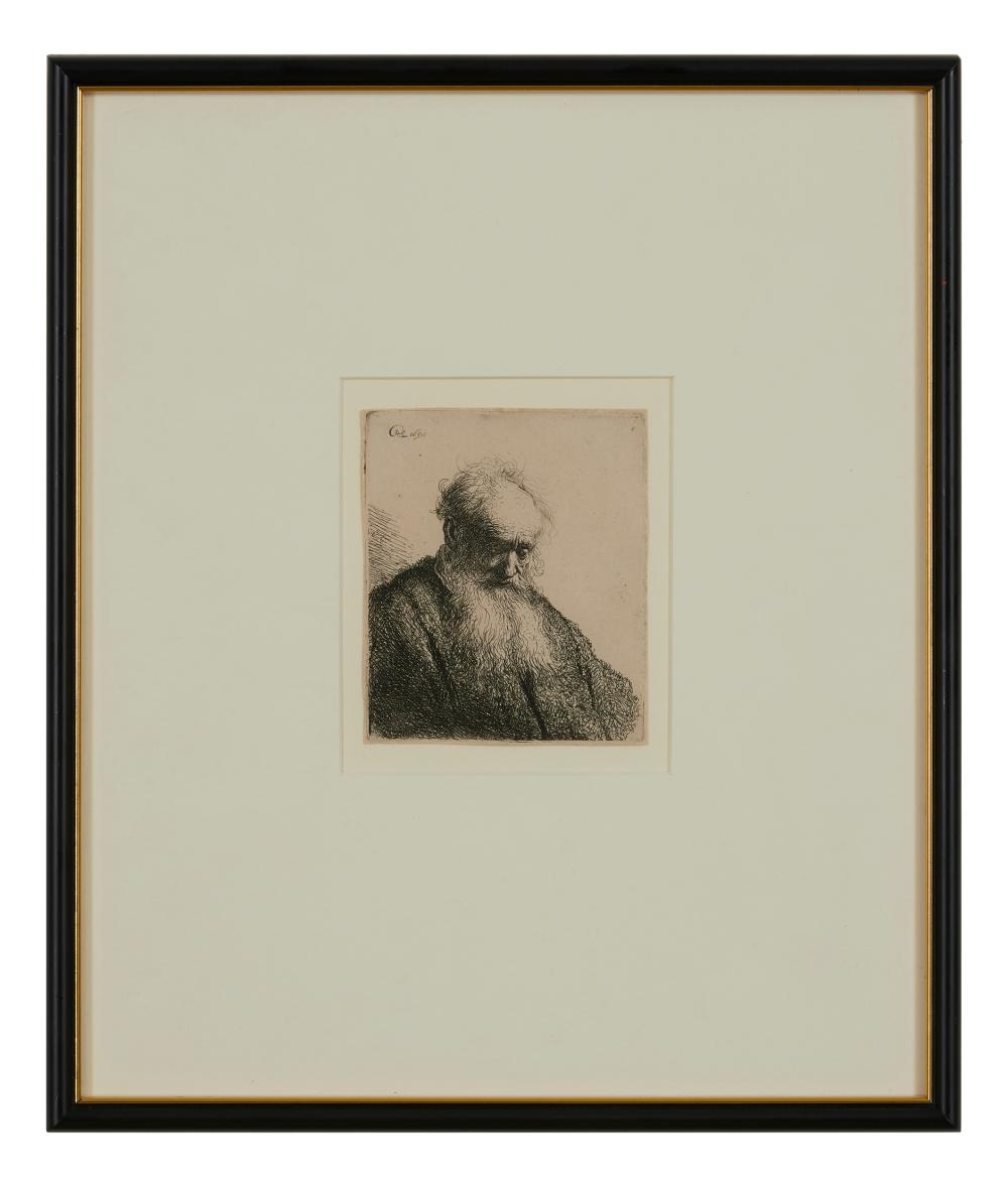 Rembrandt van Rijn | Bust of an Old Man with Flowing Beard | MutualArt