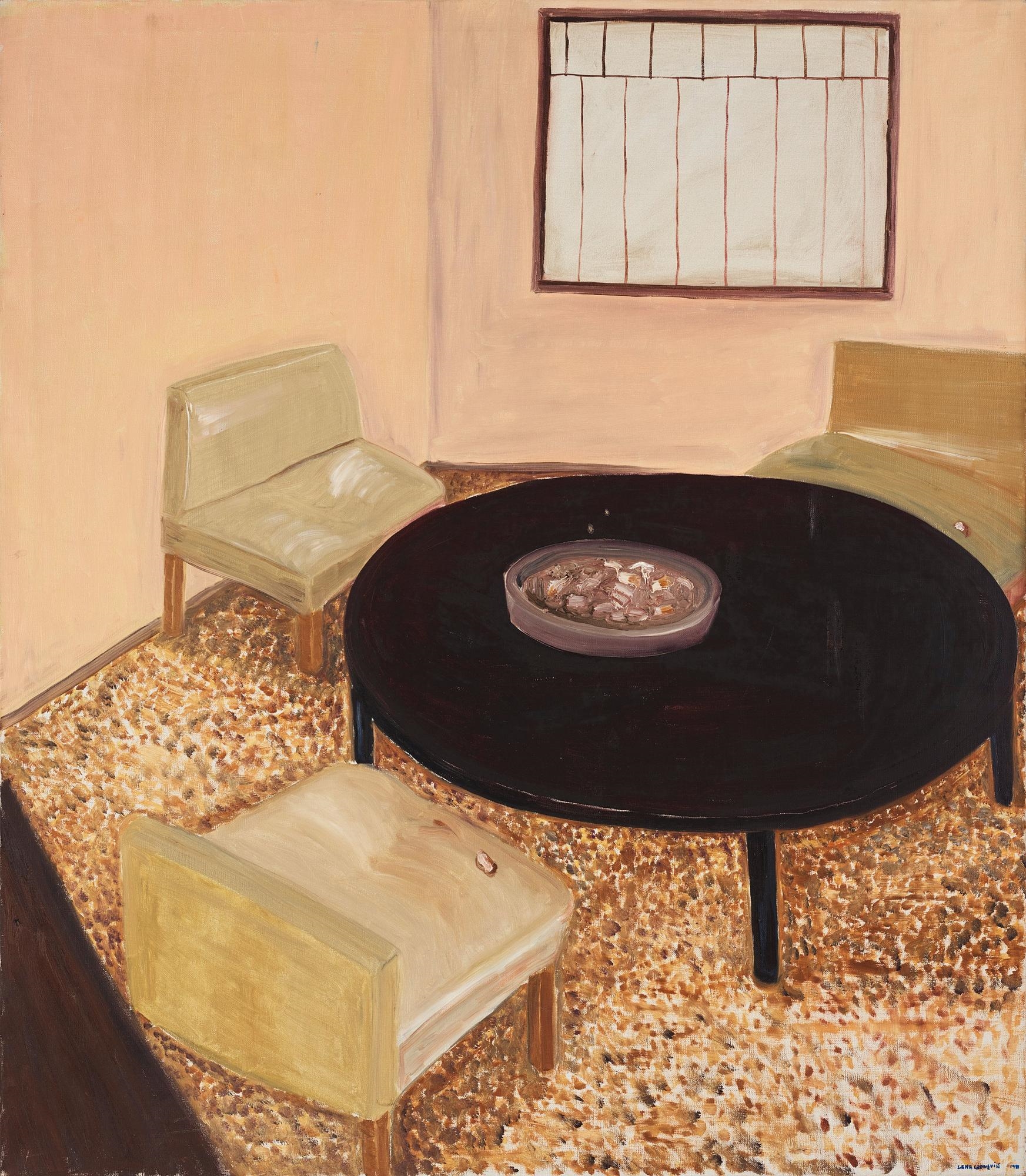 'Rökrummet' (The Smokkin Room) by Lena Cronqvist, dated 1971