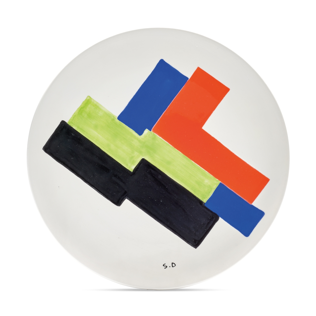 Artwork by Sonia Delaunay, Lot of three plates, Made of plates