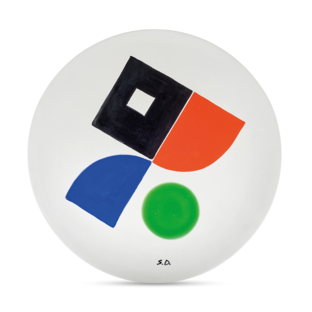 Artwork by Sonia Delaunay, Lot of three plates, Made of plates