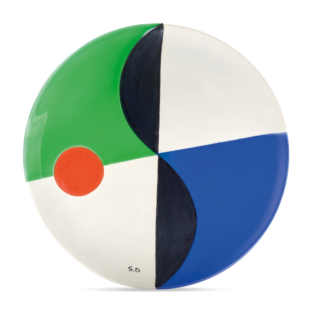 Artwork by Sonia Delaunay, Lot of three plates, Made of plates