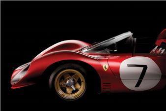 AXEL RUHOMAULLY GLIMMERS OF VICTORY COLLECTIONS OF THE FERRARI MUSEUM, MARANELLO, NOVEMBER 2023 Numbered 1/20 Canson Infinity print, Eching Rag edition Framed with black baguette finish, anti-glare museum glass Atelier Fotodart 80 x 120 cm Gift of the artist Axel Ruhomaully is a contemporary Belgian-Mauritian artist. His fine art photographs take us on journeys around the world, reminding us of the great moments in history, thanks to unique shots taken in exceptional places, and featuring the mo - Axel Ruhomaully